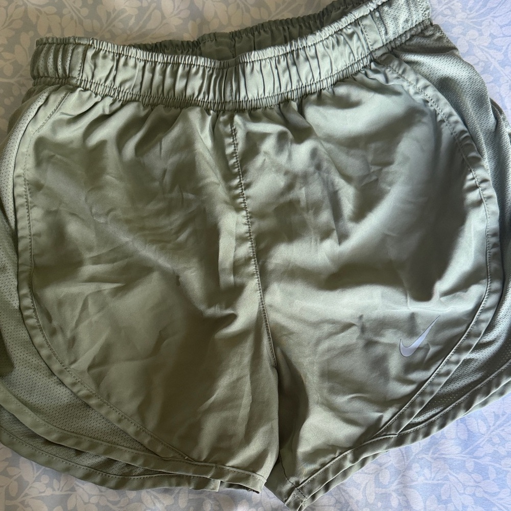 Nike Women's Sage Green Athletic Shorts